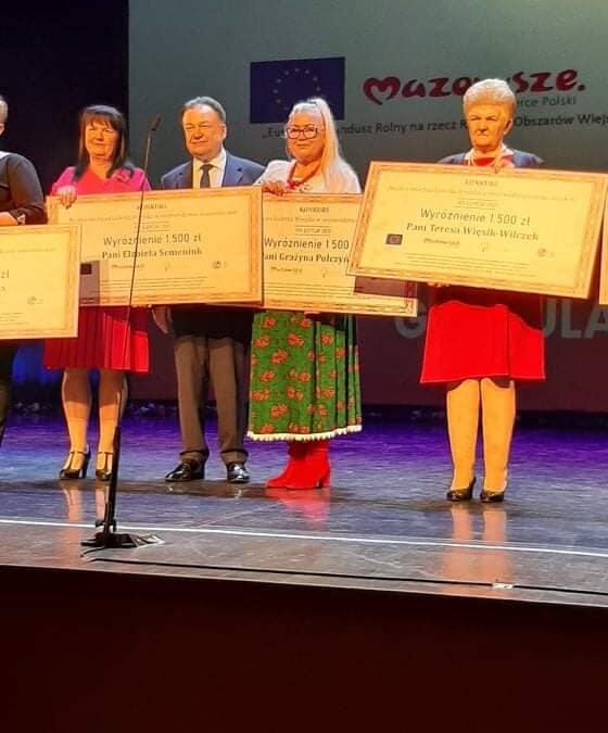 Grażyna Połczyńska – Członkini LGD – wyróżniona w konkursie Najaktywniejsza Liderka Obszarów Wiejskich.