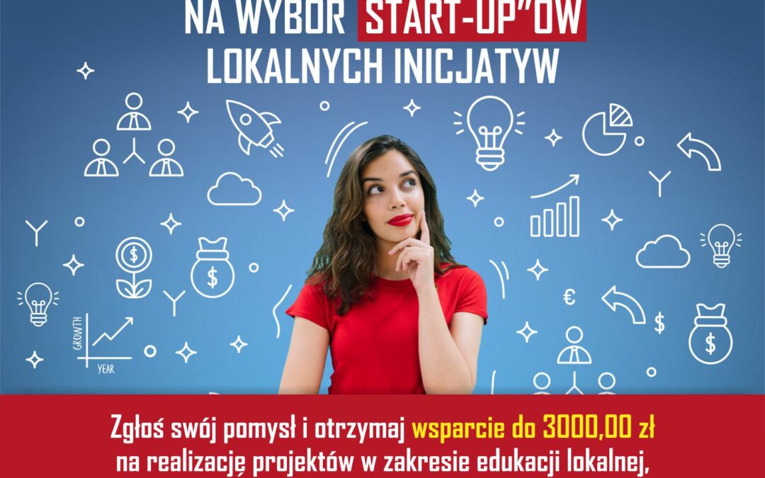 Konkurs LGD Razem dla Radomki na wybór Start-Upów na Lokalne Inicjatywy. Wsparcie do 3 000 zł.