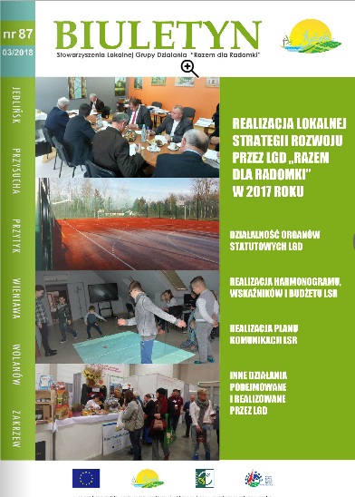Biuletyn LGD poświęcony realizacji Lokalnej Strategii Rozwoju w 2017 roku