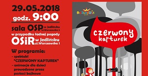 Spektakl Czerwony Kapturek w Jedlińsku.