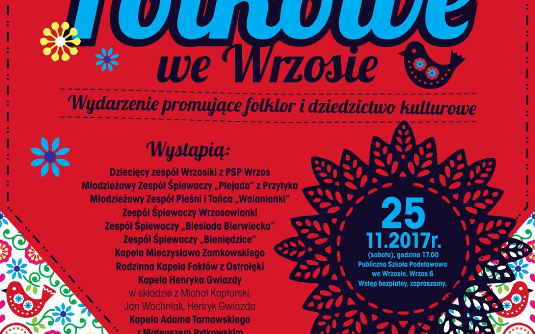Zapraszamy na Andrzejki Folkowe do Wrzosu.