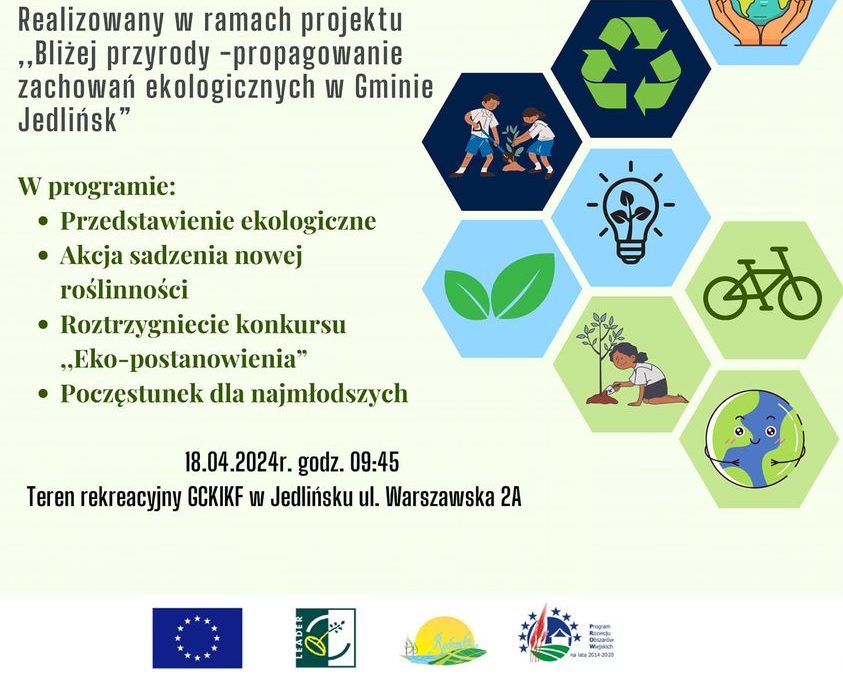 Piknik Ekologiczny w Jedlińsku. Projekt z dofinansowaniem LGD