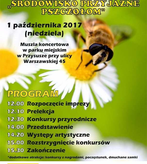 Festyn Środowisko Przyjazne Pszczołom oraz Festyn Rodzinny w Przysusze.